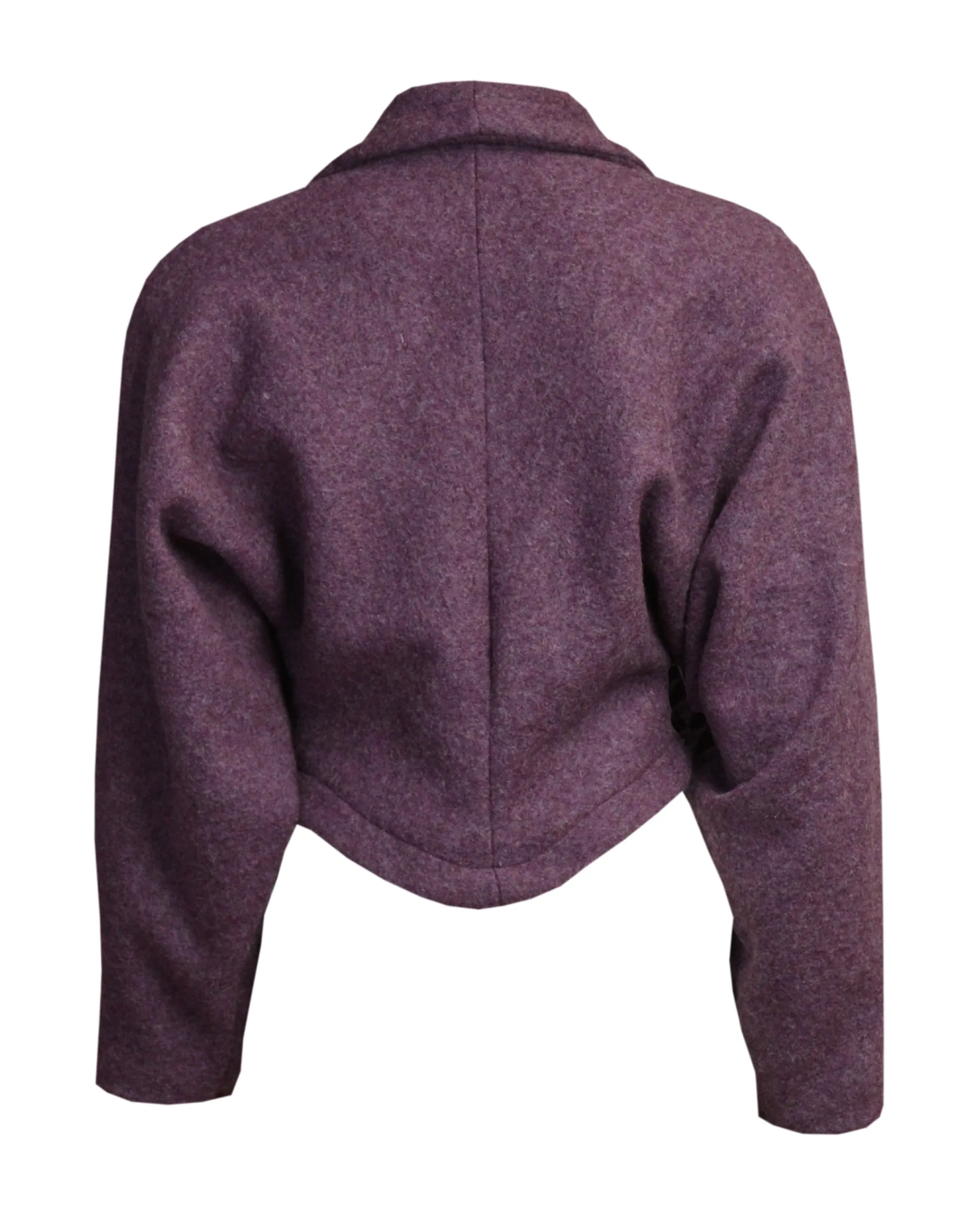 1950s Marilyn Crop Jacket in Mauve Wool