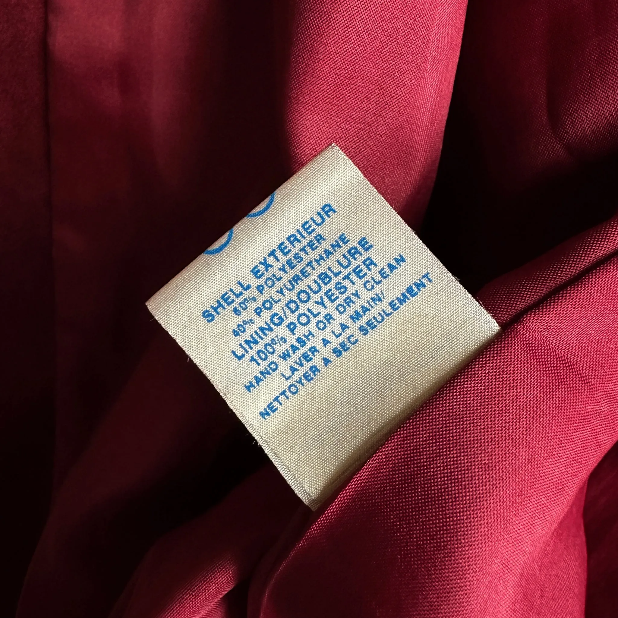 1970s Deep Wine Microfibre Faux Leather Belted Trench Coat - S/M
