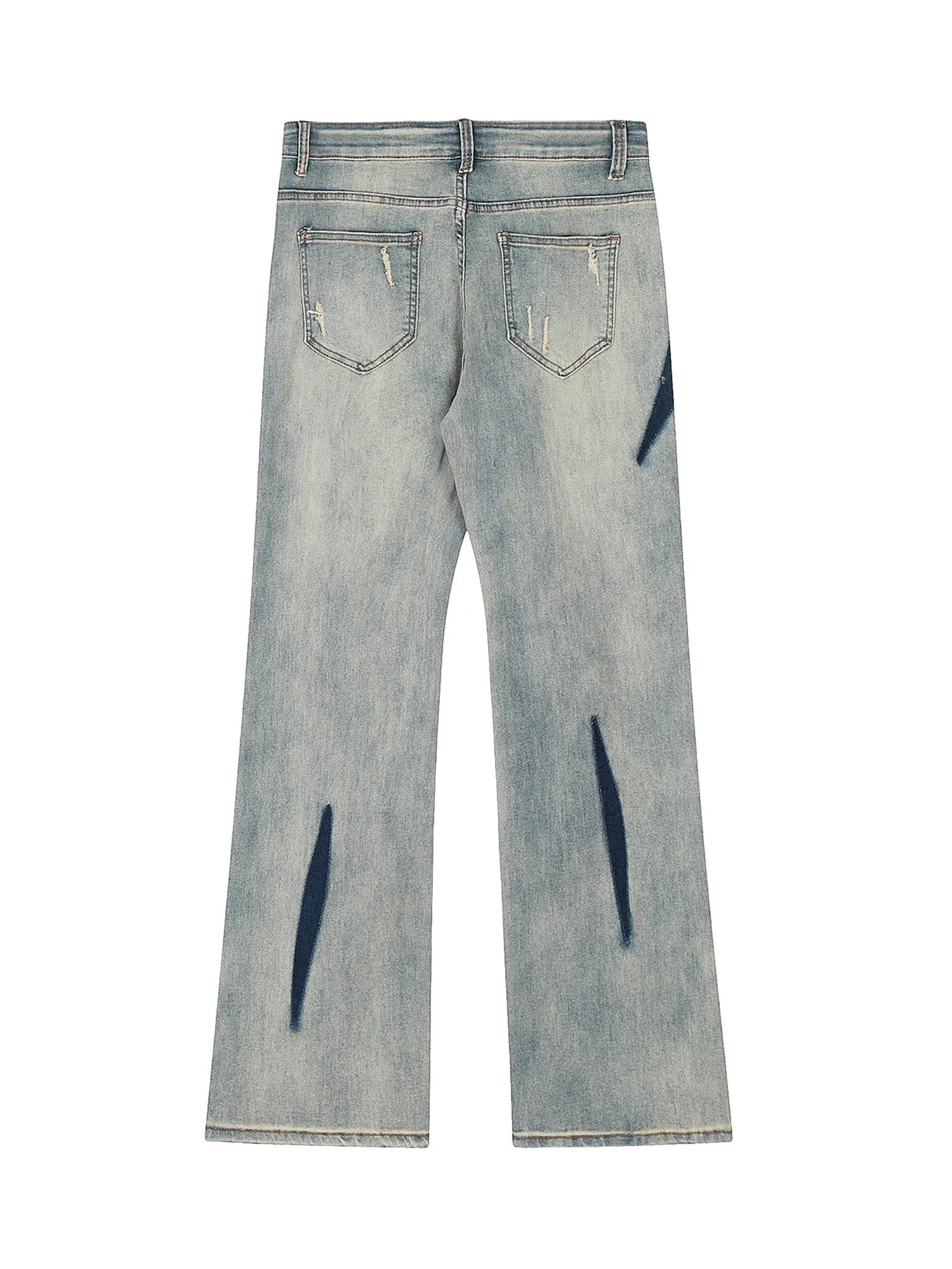 1984 Vintage Washed Split Structure Hip-Hop Jeans