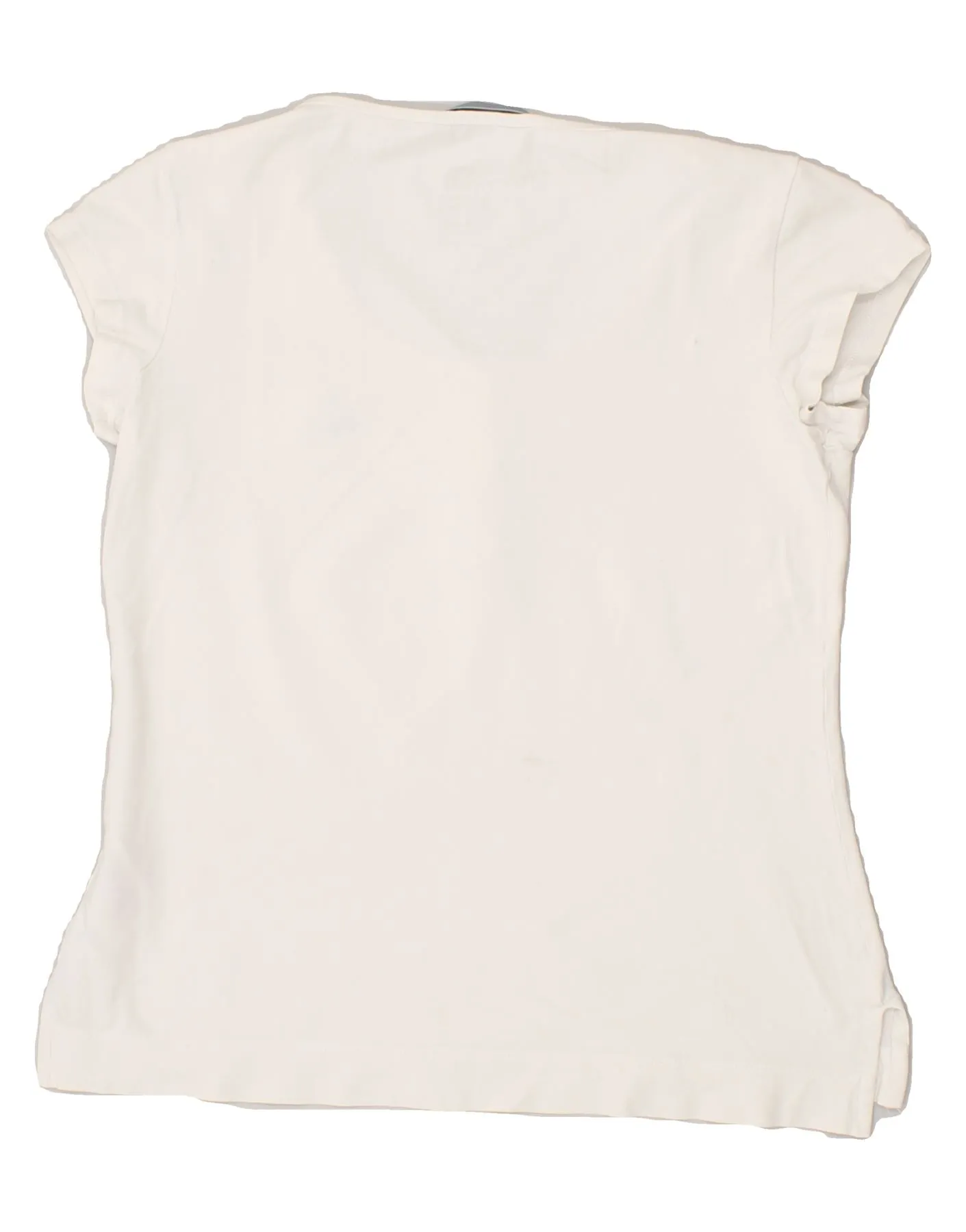 ADIDAS Womens T-Shirt Top UK 14 Medium White Cotton