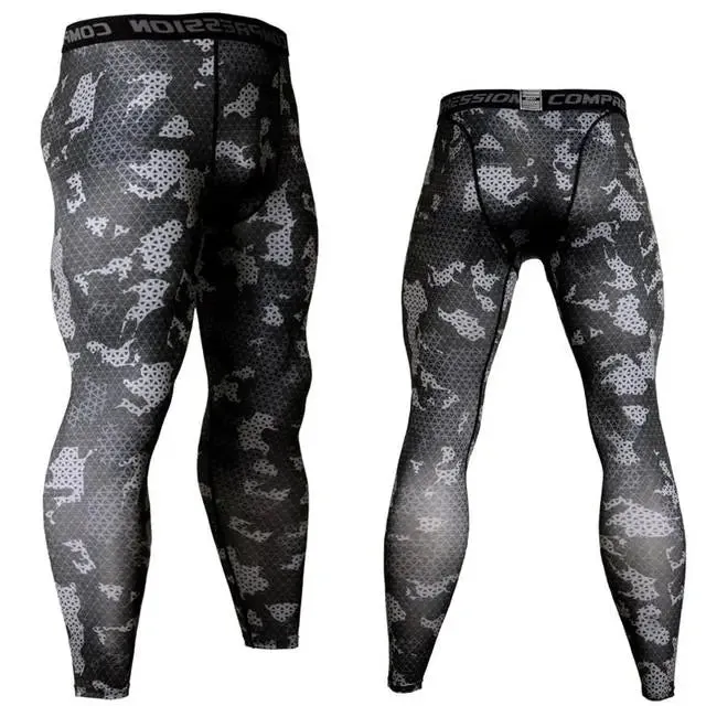 Aidase Men's Running Leggings Sportswear Quick Dry Gym Fitness Tights Workout Training Jogging Sports Trousers Compression Sport Pants