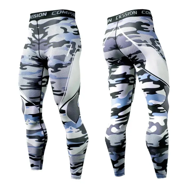 Aidase Men's Running Leggings Sportswear Quick Dry Gym Fitness Tights Workout Training Jogging Sports Trousers Compression Sport Pants
