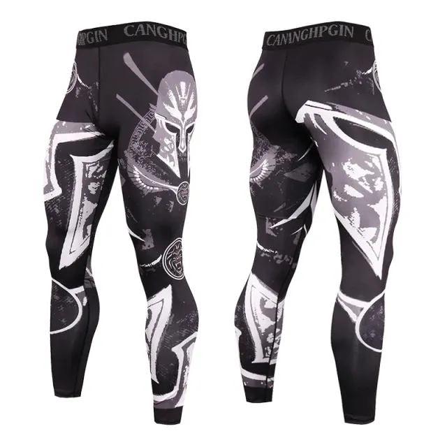 Aidase Men's Running Leggings Sportswear Quick Dry Gym Fitness Tights Workout Training Jogging Sports Trousers Compression Sport Pants
