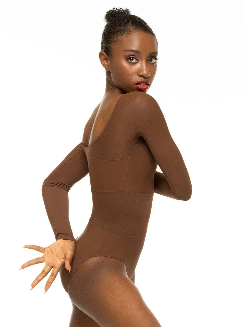 Amelie Coffee Leotard RTW