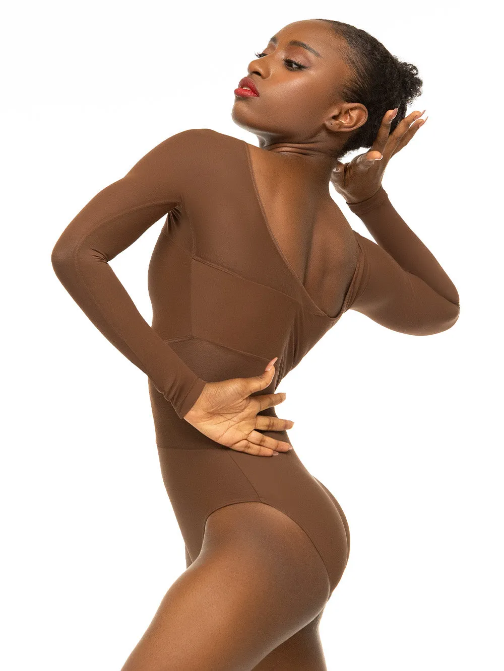 Amelie Coffee Leotard RTW