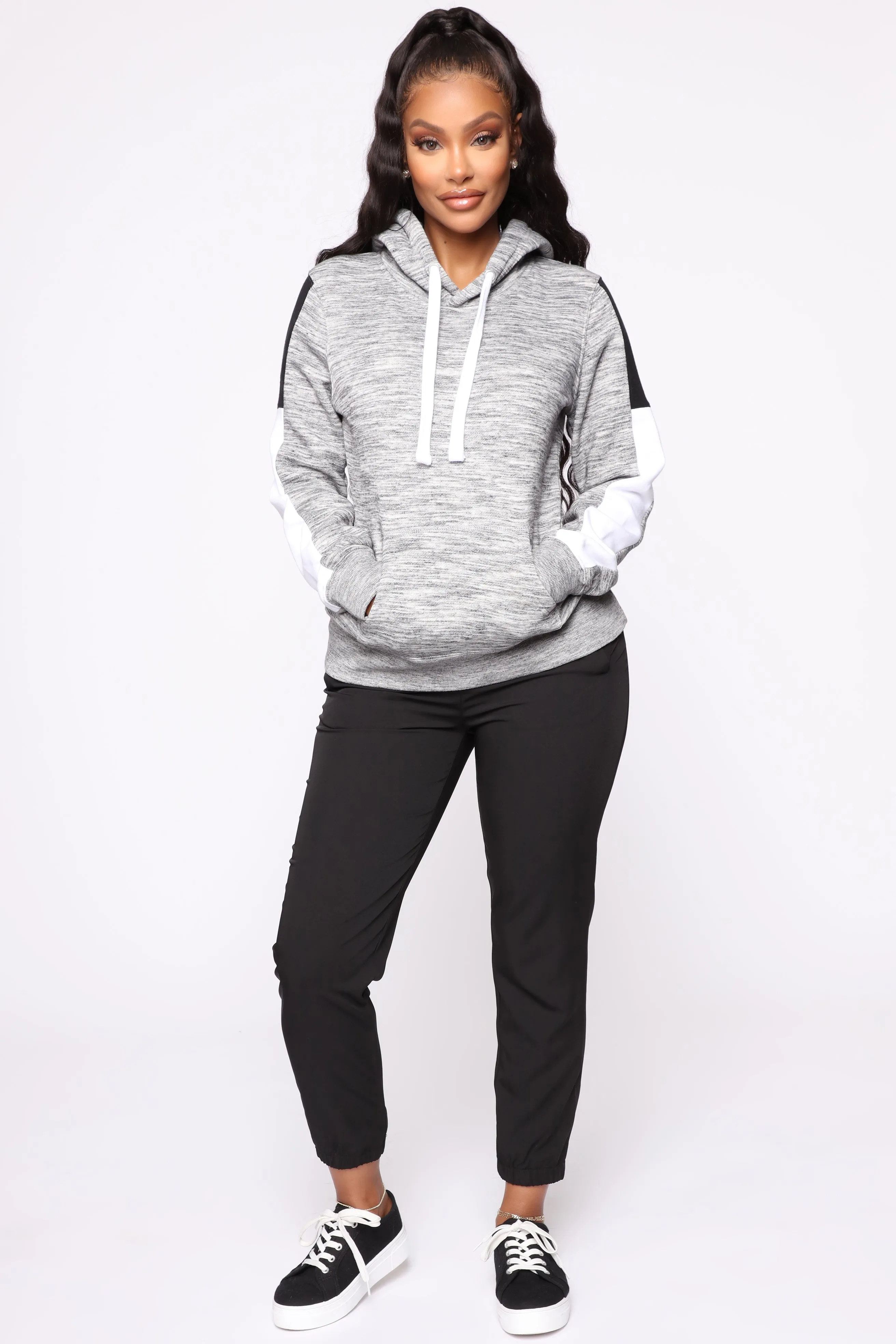 Analissa Pullover Hoodie - Charcoal