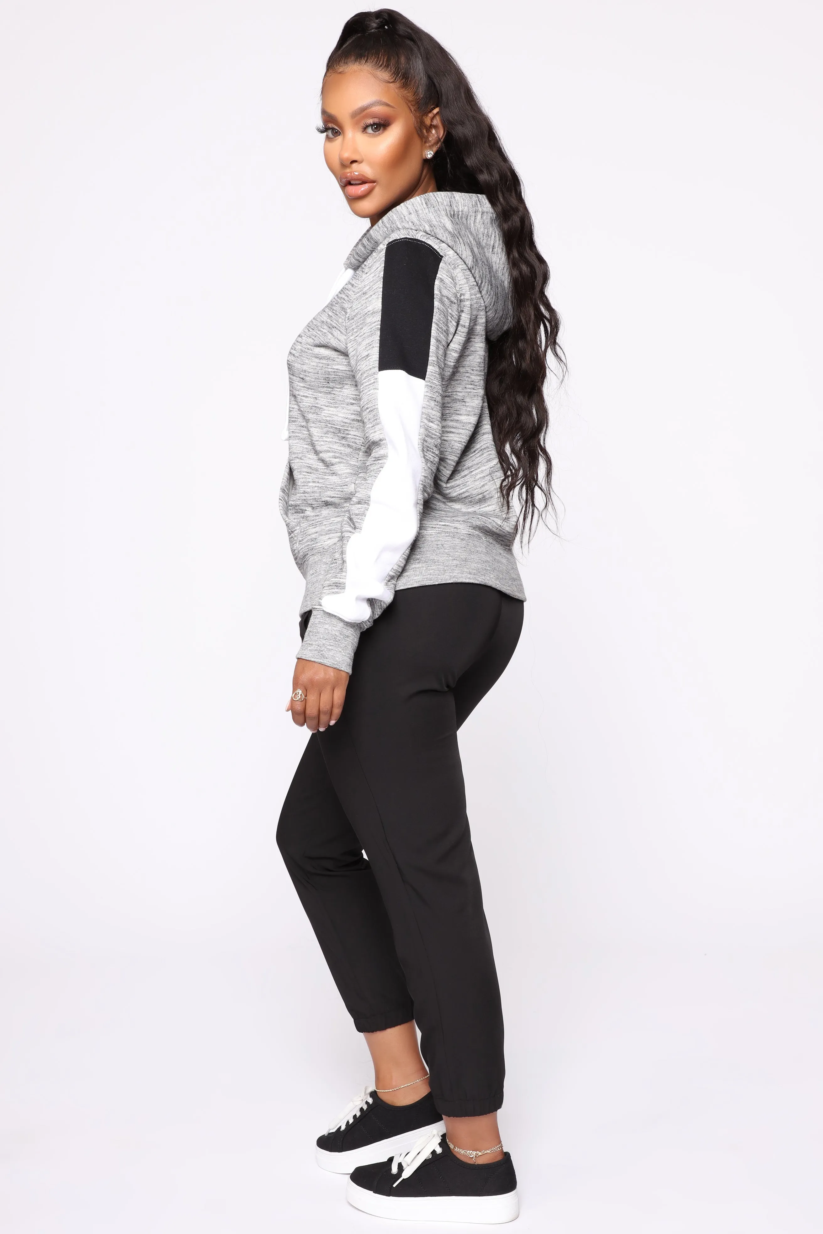 Analissa Pullover Hoodie - Charcoal