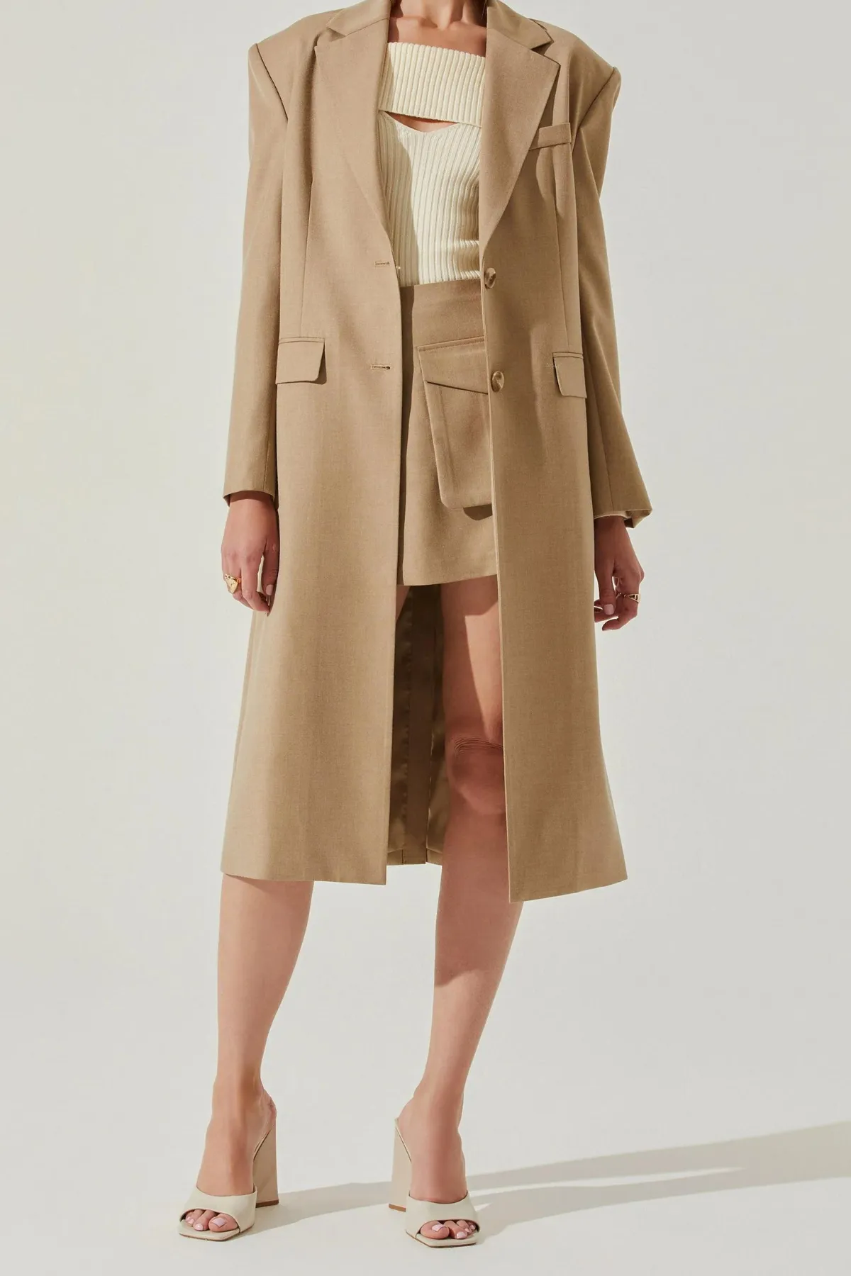 ASTR THE LABEL - BRYLEE WOOL BLEND COAT