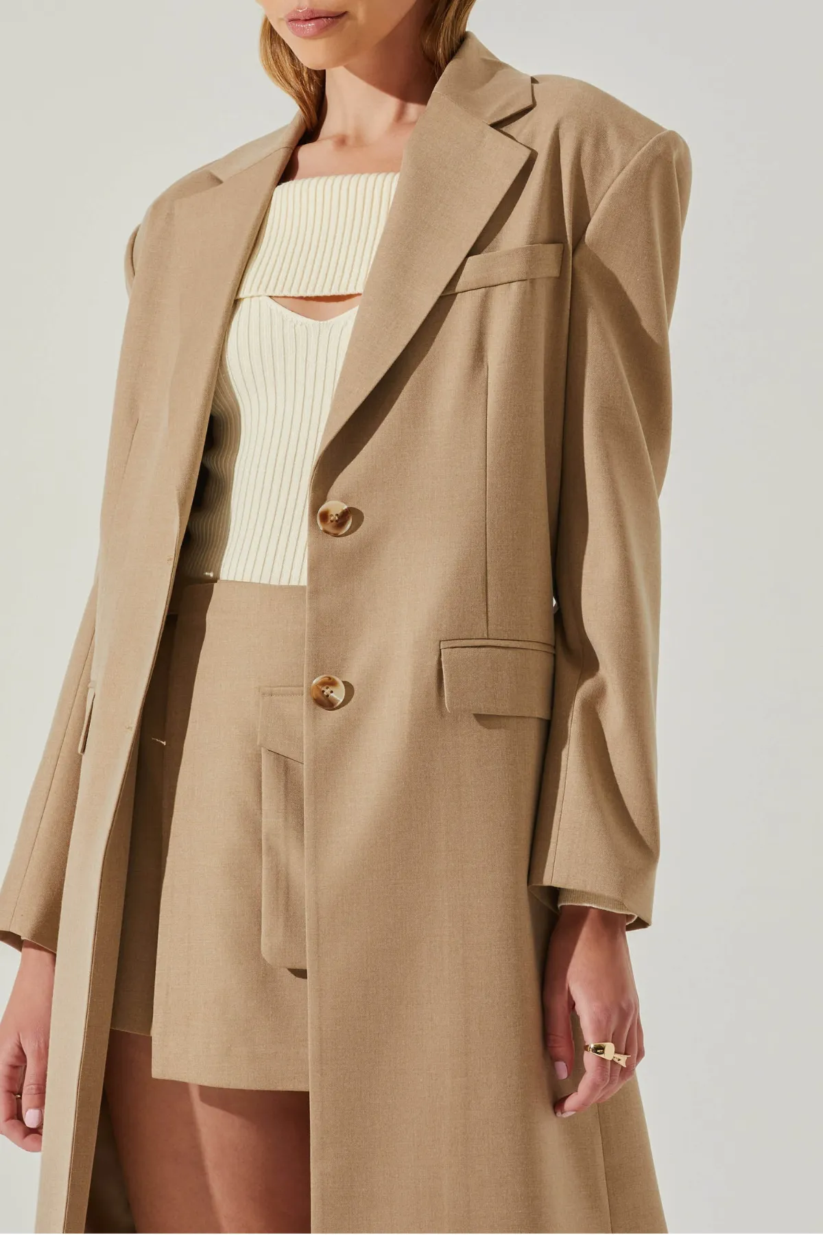 ASTR THE LABEL - BRYLEE WOOL BLEND COAT