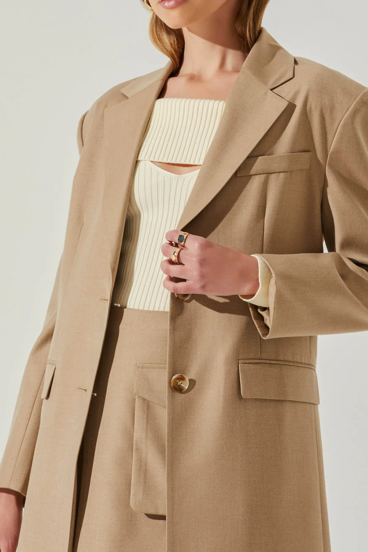 ASTR THE LABEL - BRYLEE WOOL BLEND COAT