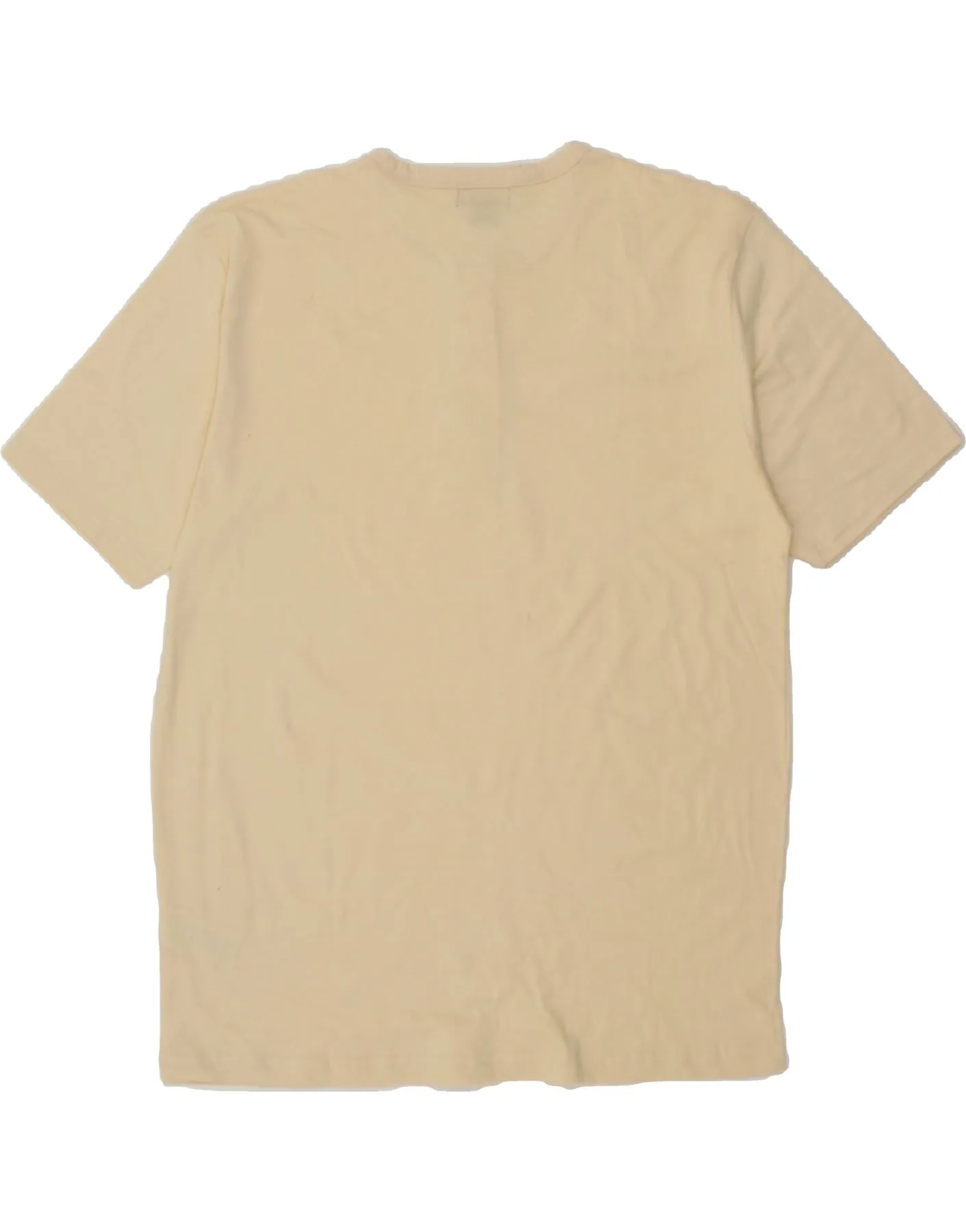 ATLAS FOR MEN Mens T-Shirt Top XL Beige Cotton