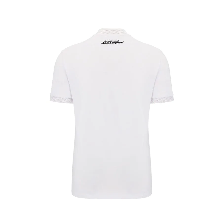 Automobili Lamborghini SC63 Hypercar Men's Polo Shirt - White