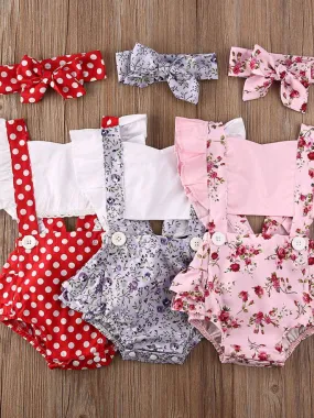 Baby We Love Ruffles Onesie with Headband Set