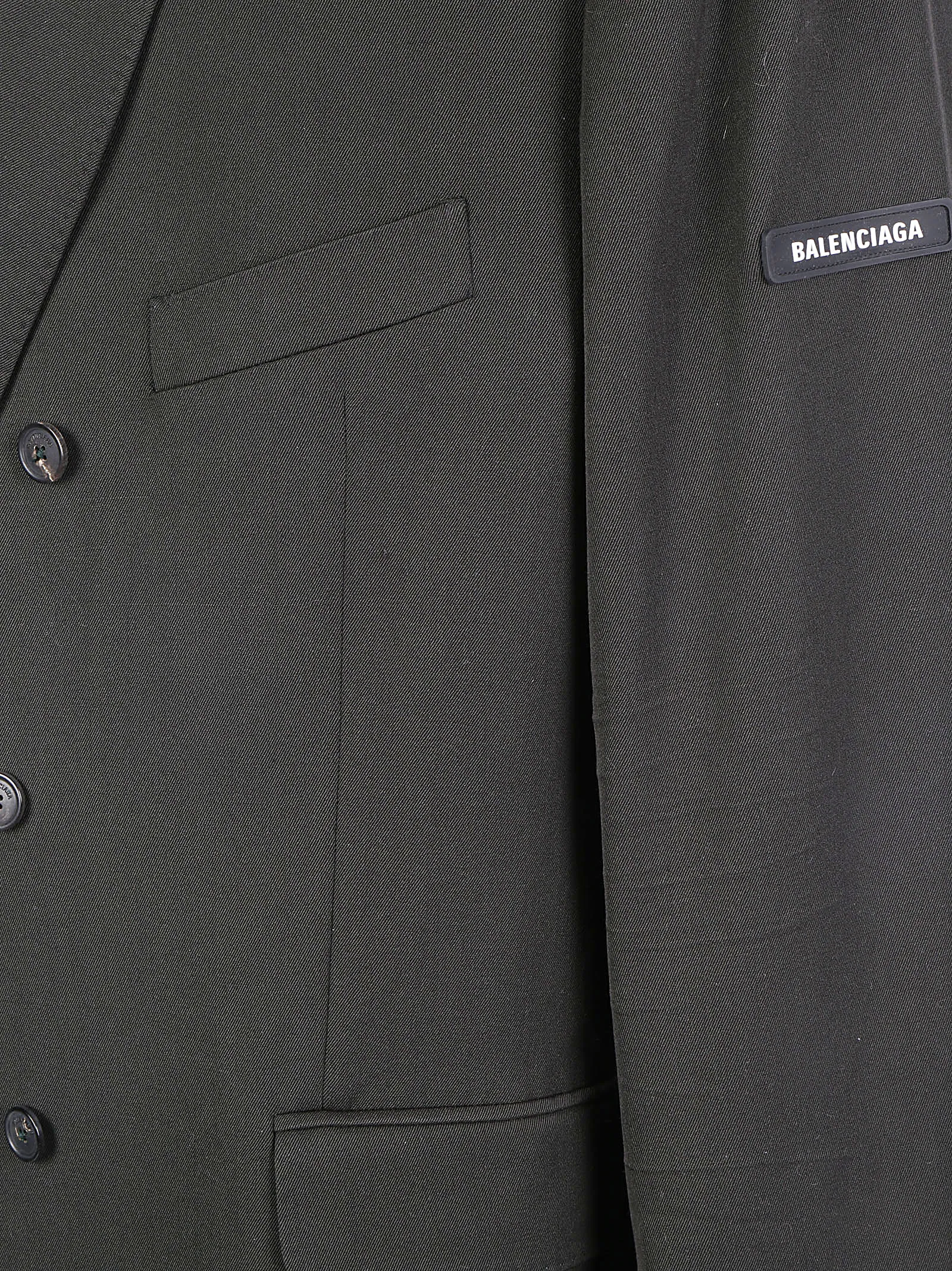 Balenciaga Double-Breasted Oversized Coat