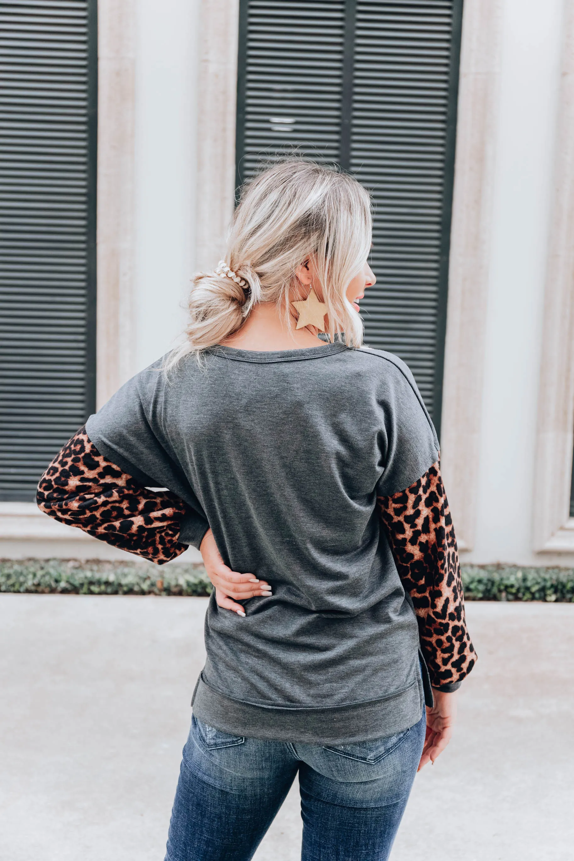 Banded Leopard Top