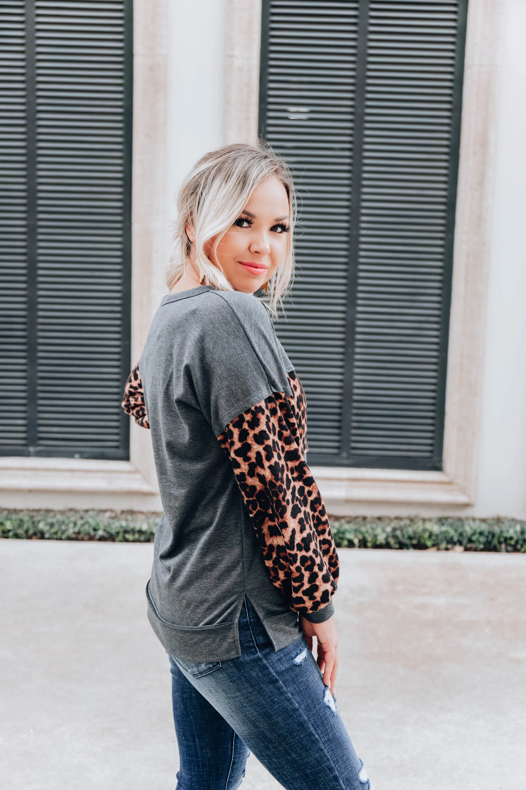 Banded Leopard Top