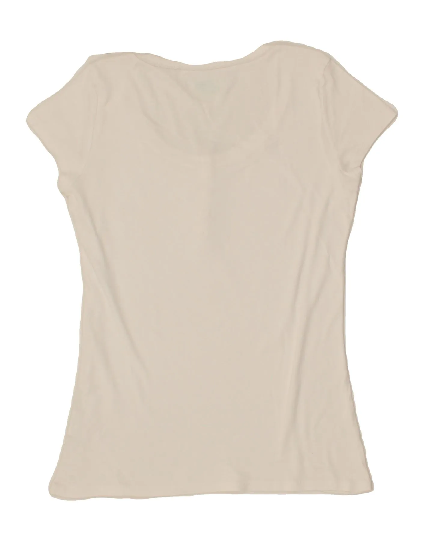 BENETTON Womens T-Shirt Top UK 14 Large White Cotton