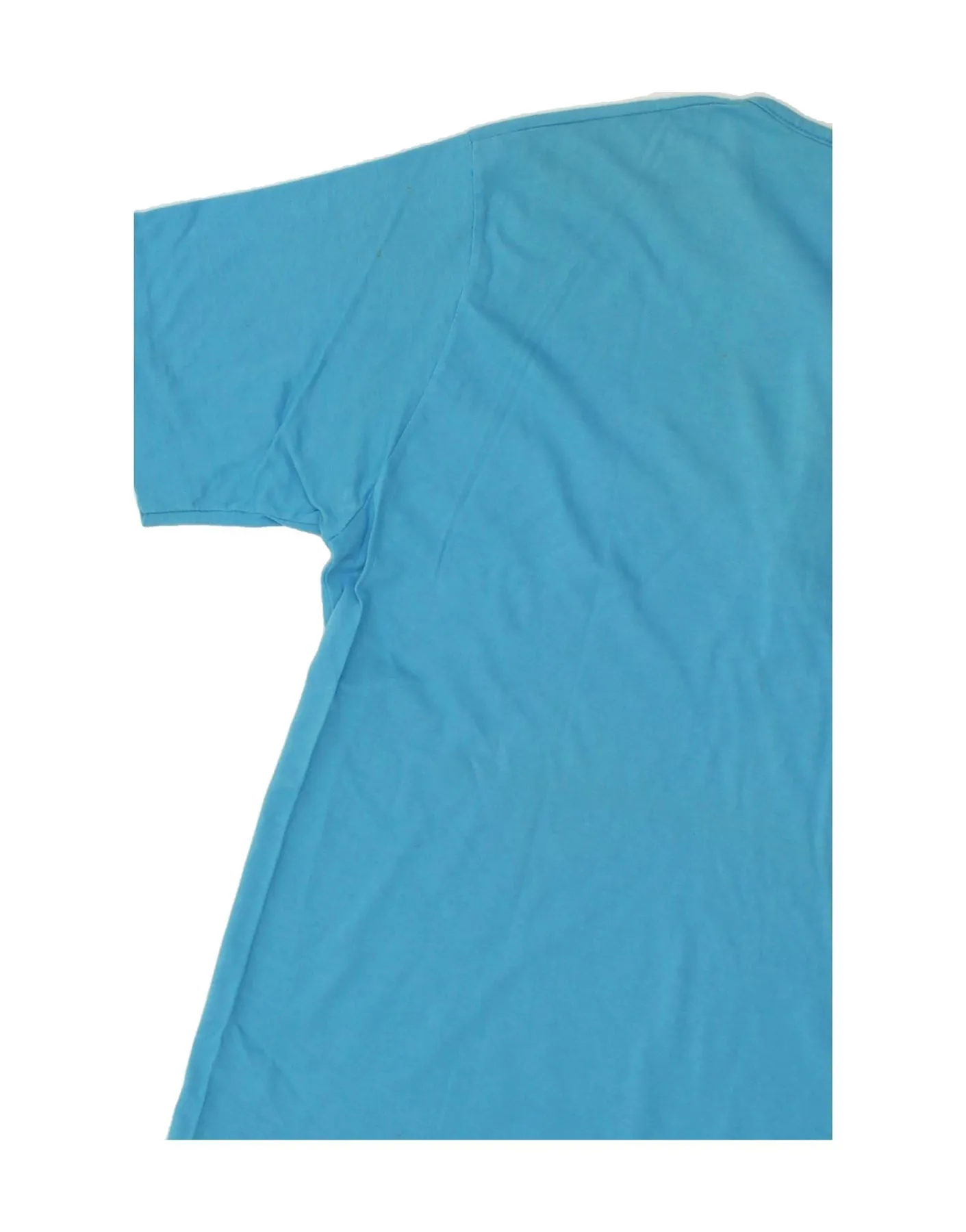BENETTON Womens T-Shirt Top UK 14 Medium Blue Cotton