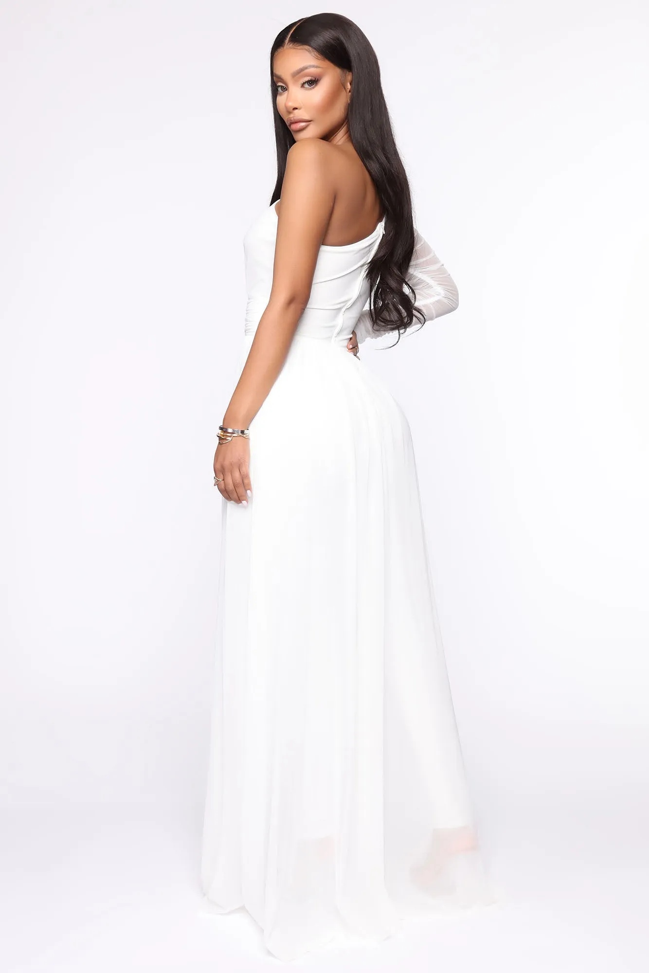 Better Be Sure Mesh Jumpsuit - Off White