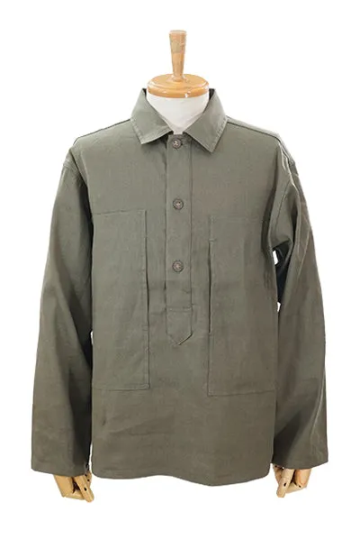 Big Pocket Army Serge Pullover Jacket