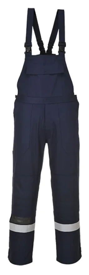 Bizflame Hi Viz Plus Flame Retardant Hi Vis Bib and Brace Portwest FR27