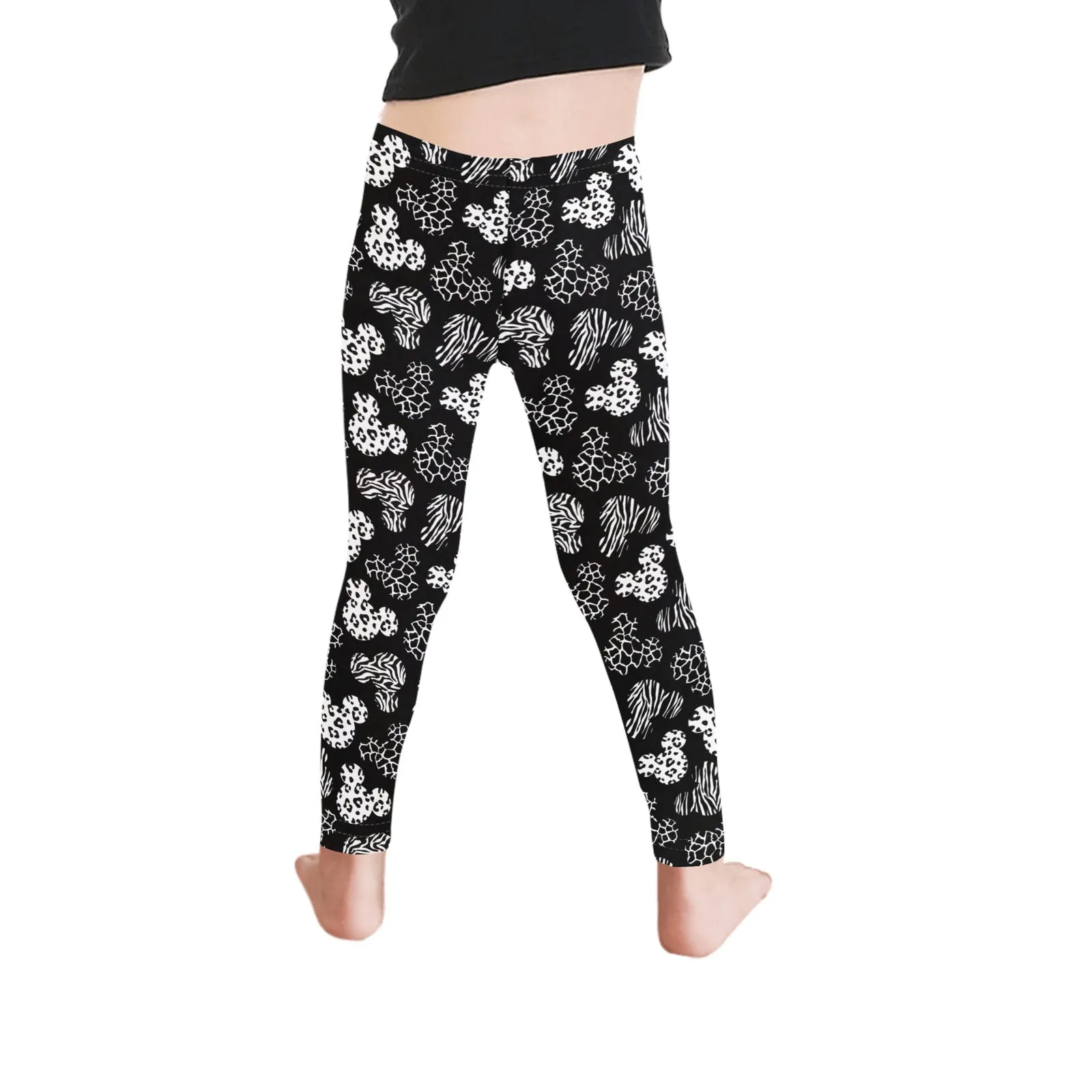 Black And White Animal Prints Kid's Leggings