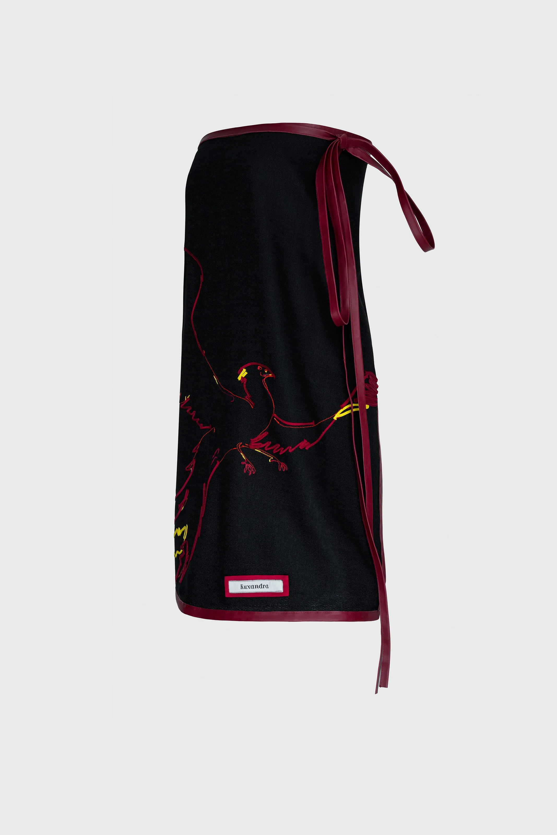 Black Phoenix Dress / Skirt / Coat / Scarf