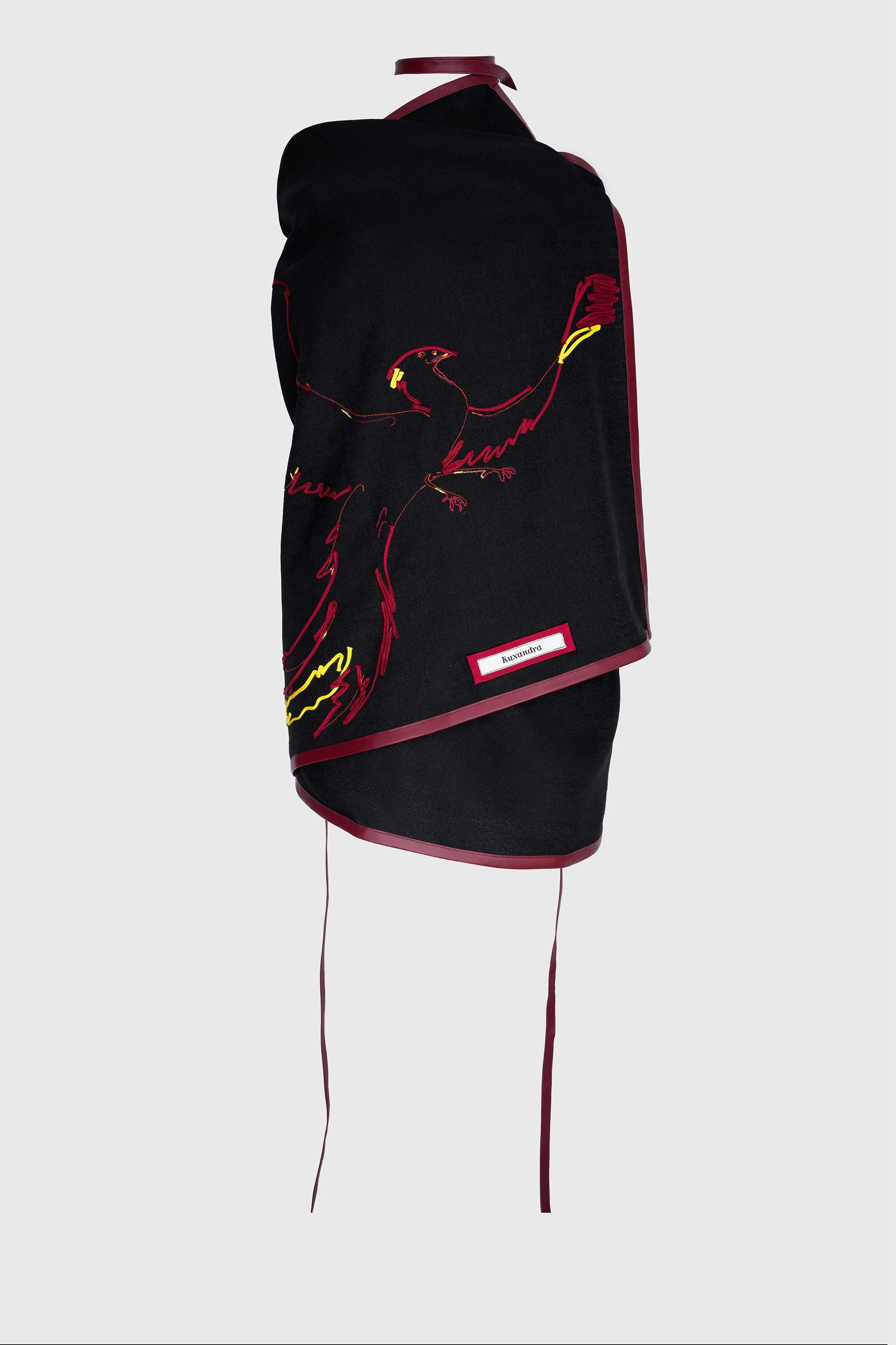 Black Phoenix Dress / Skirt / Coat / Scarf