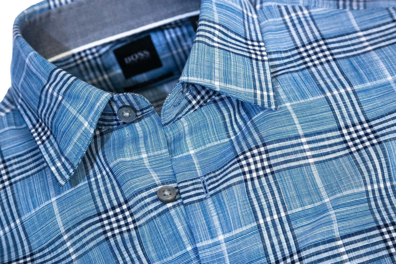 BOSS Lukas_53F Shirt in Blue Check