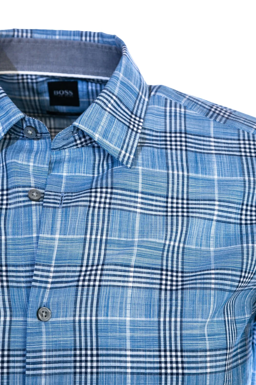 BOSS Lukas_53F Shirt in Blue Check