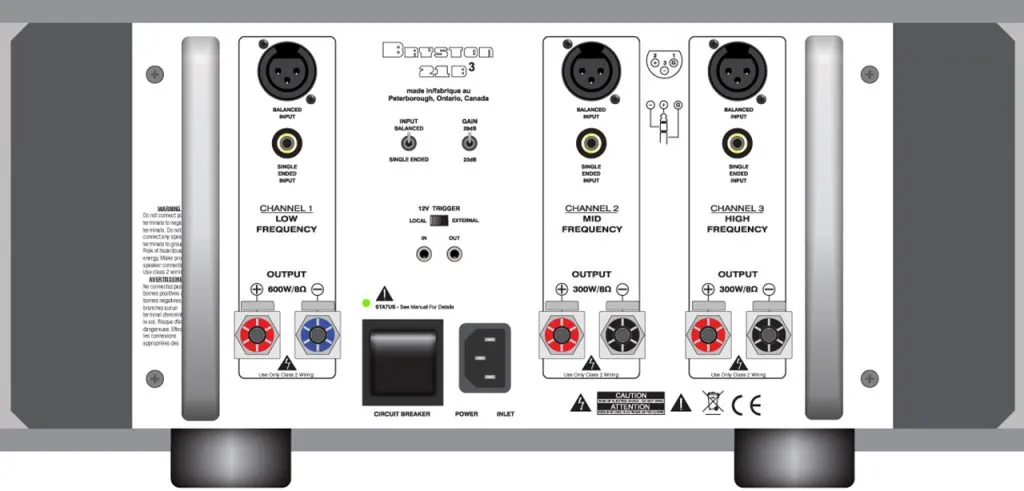 Bryston 21B³ 3-Channel Amplifier