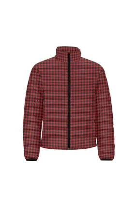 Buffalo Plaid Men's Stand Collar Padded Jacket