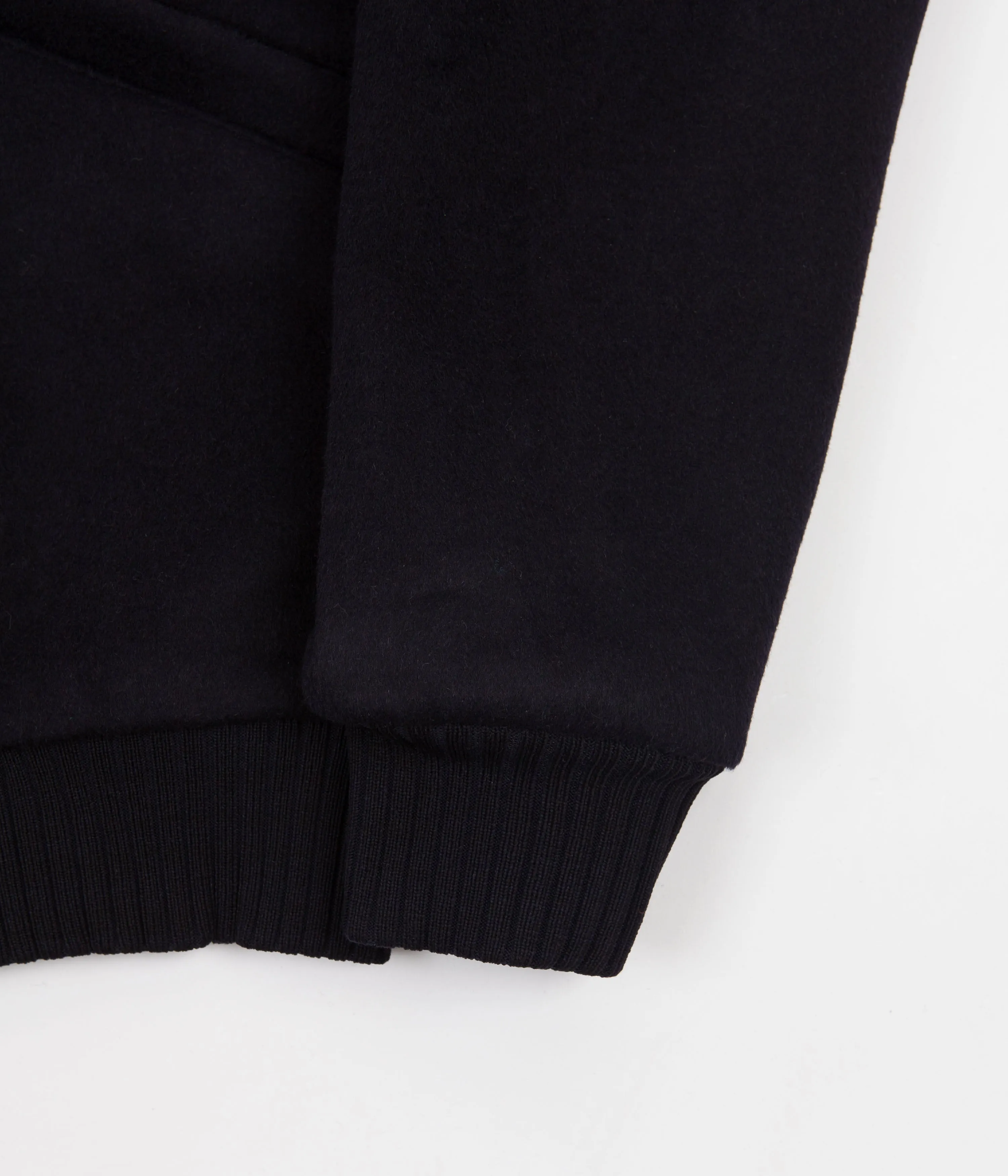 by Parra Sad Pencil Wool Varsity Jacket - Navy Blue