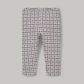 CA Baby Brown Check Fleece Tights 3661