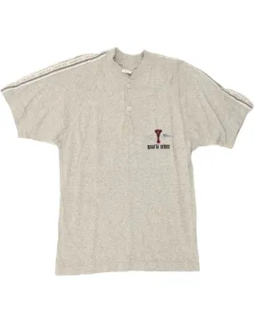 CAMPAGNOLO Mens Graphic T-Shirt Top IT 48 Medium Grey Cotton