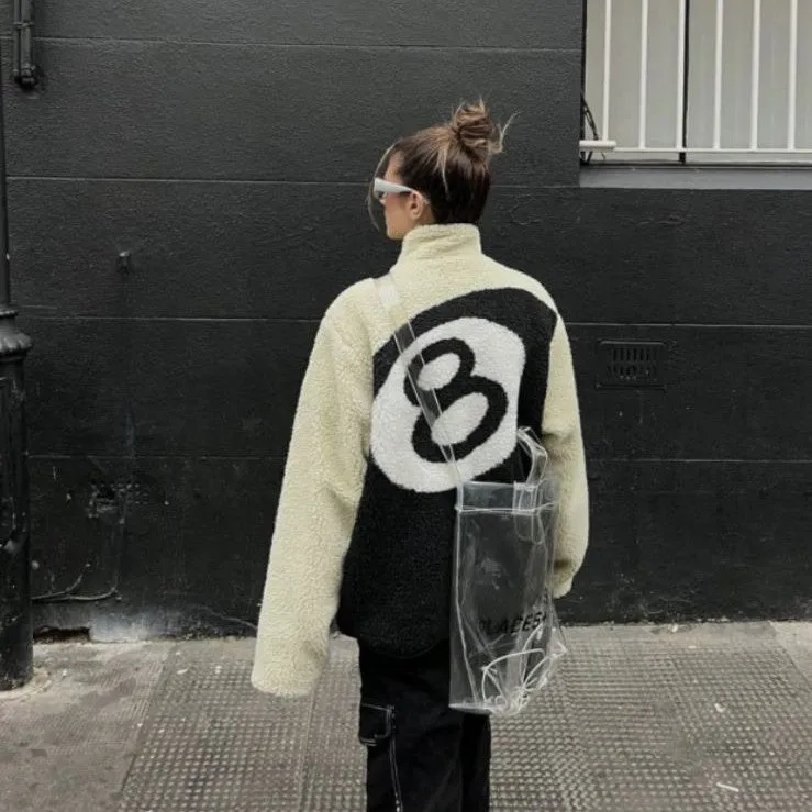 Casual Loose Two-sided Lamb Wool Jacket