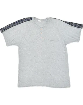 CHAMPION Mens T-Shirt Top Large Grey Cotton