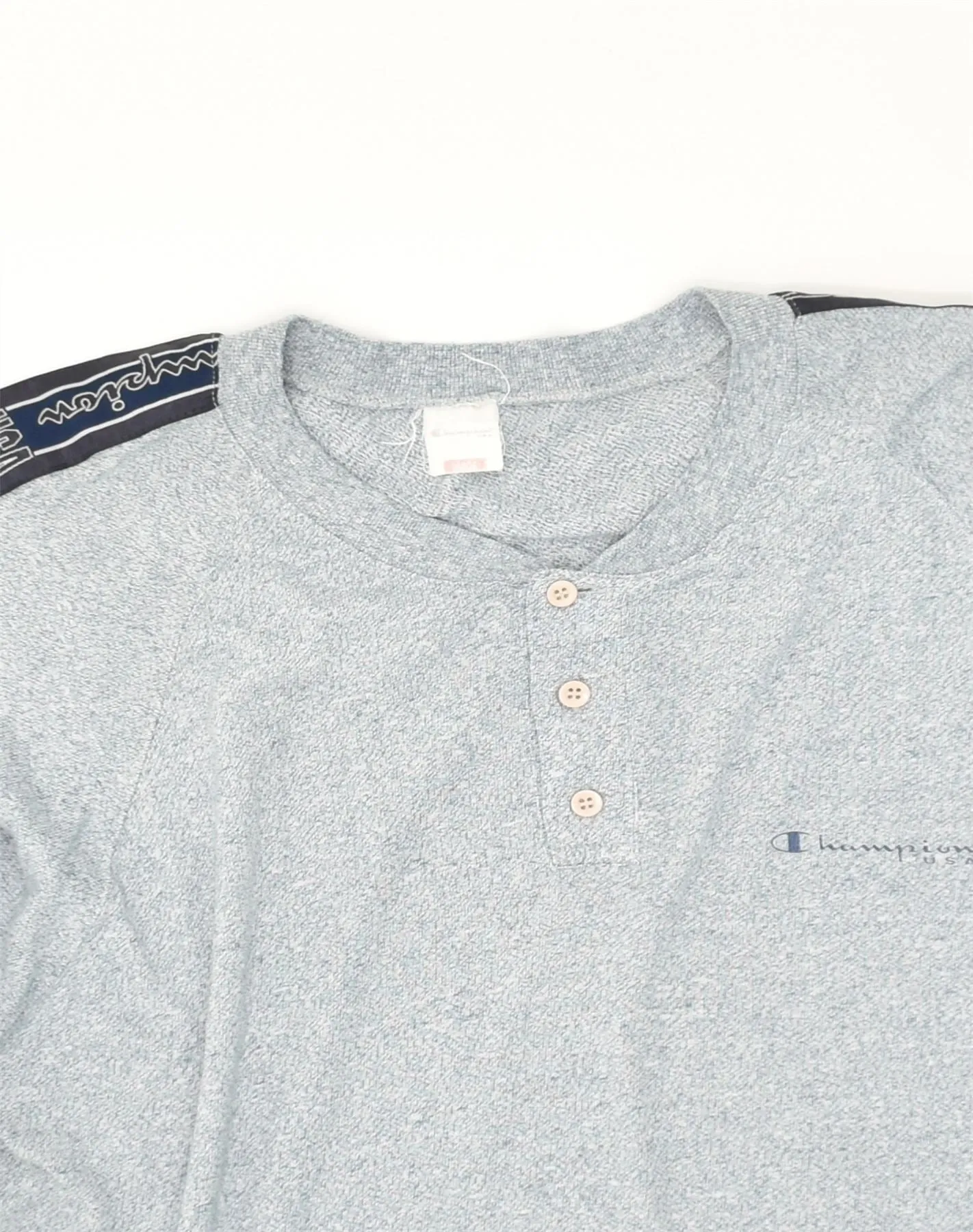 CHAMPION Mens T-Shirt Top Large Grey Cotton