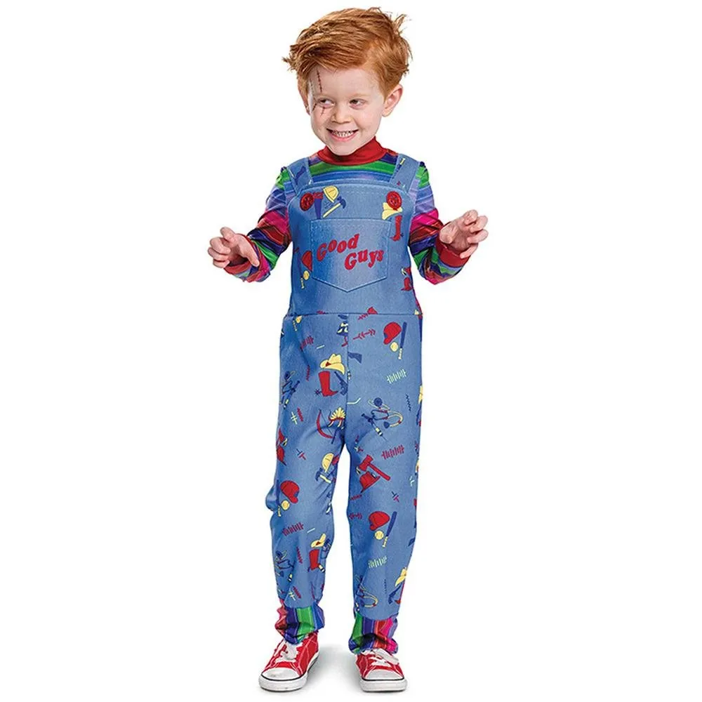 child's kids Chucky Costume Boy Jumpsuit Girls Dress stage Halloween