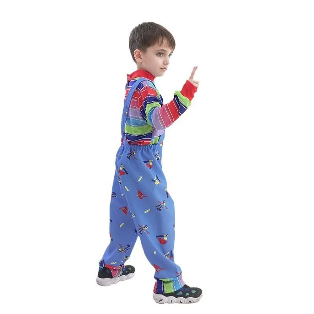 child's kids Chucky Costume Boy Jumpsuit Girls Dress stage Halloween