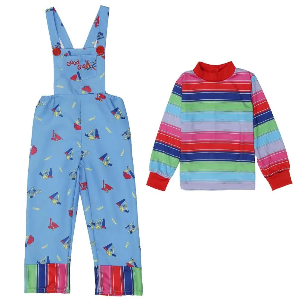 child's kids Chucky Costume Boy Jumpsuit Girls Dress stage Halloween