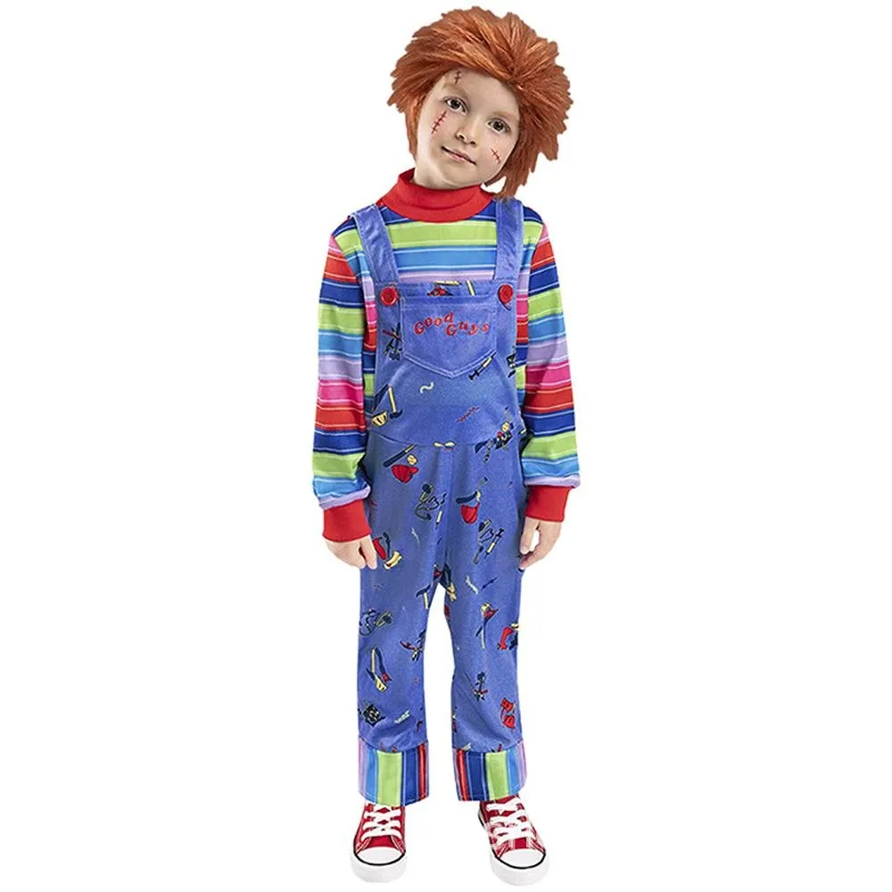 child's kids Chucky Costume Boy Jumpsuit Girls Dress stage Halloween