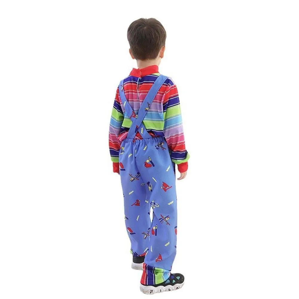 child's kids Chucky Costume Boy Jumpsuit Girls Dress stage Halloween