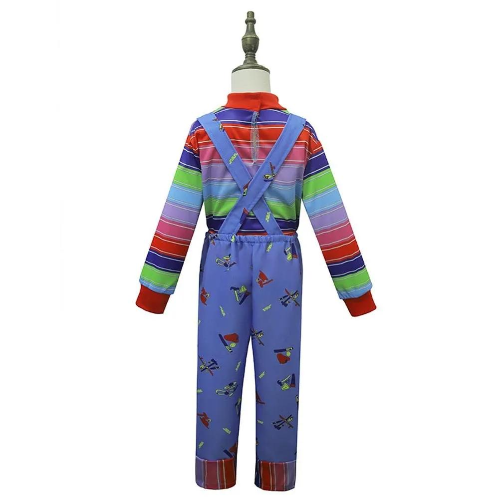 child's kids Chucky Costume Boy Jumpsuit Girls Dress stage Halloween