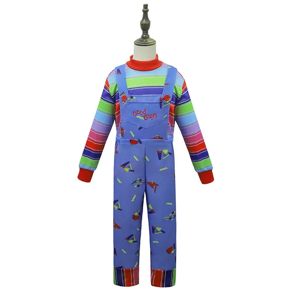 child's kids Chucky Costume Boy Jumpsuit Girls Dress stage Halloween