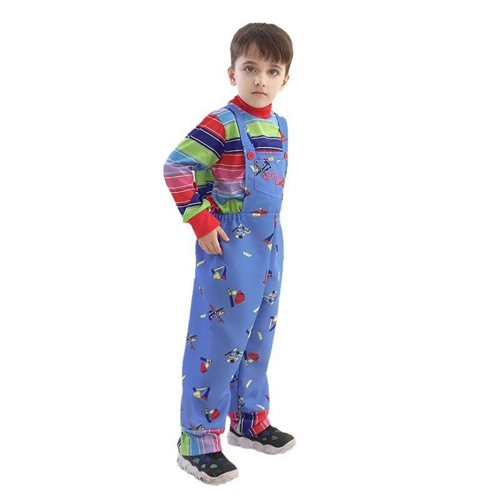child's kids Chucky Costume Boy Jumpsuit Girls Dress stage Halloween