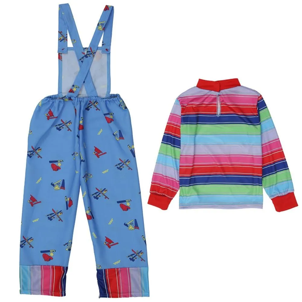 child's kids Chucky Costume Boy Jumpsuit Girls Dress stage Halloween