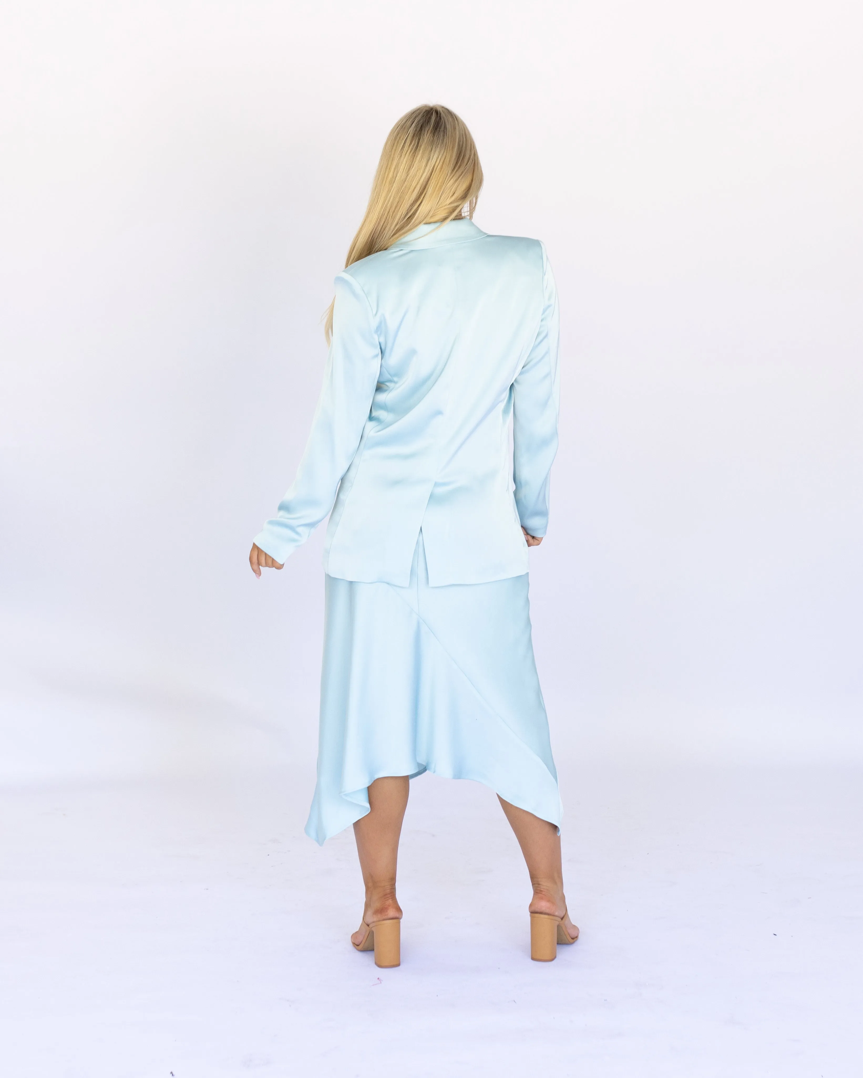 Coco Tailored Jacket - Sky Blue