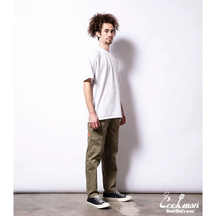 Cookman Chef Pants - Double Knee Ripstop : Olive