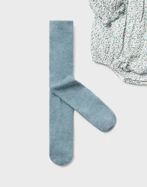 Cotton Blend Tights, Baby, Iceberg, 2609